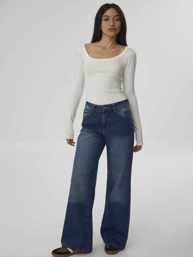 Jean Wide Leg Iron