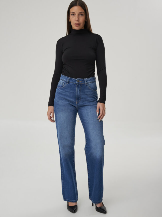 Jean Wide Leg Gardenia