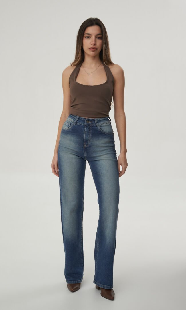 Jean Wide Leg Monstera